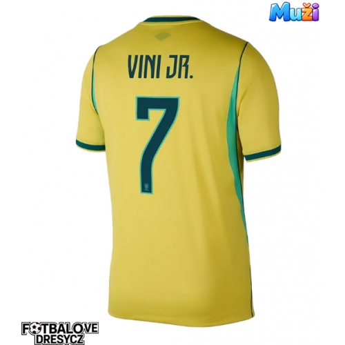 Brazílie Vinicius Junior #7 Domácí Dres MS 2026 Krátký Rukáv Brazílie Vinicius Junior #7 Domácí Dres MS 2026 Krátký Rukáv